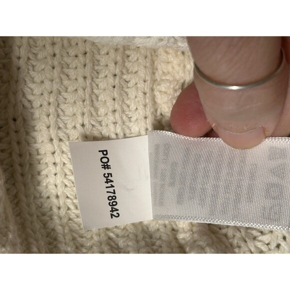 Woman Within Size Large Button-Front Color Block Shaker Cardigan Pockets - Picture 10 of 11